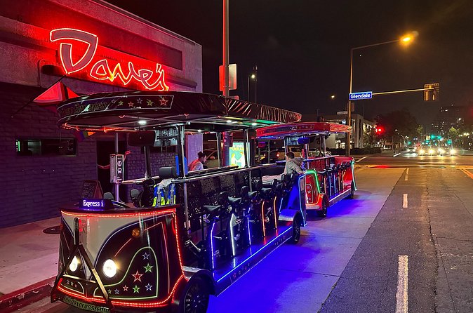 2 Hours Party Bike Pub Crawl Tour in Glendale California - Stop 2: Gold Rail Bar (30 minutes, free admission)