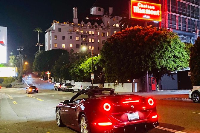 20-Minute Tour: Hollywood Blvd to Sunset Blvd in a Ferrari - The route you’ll see: Hollywood Walk of Fame to Sunset Strip icons