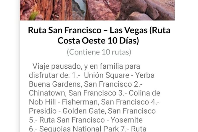 APP Self-guided routes West Coast with audio guide - Grand Canyon National Park: viewpoints with a clear walking plan