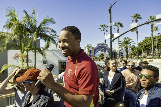 Big Bus Los Angeles: Hop-on Hop-off Sightseeing Tour - Getting on and hearing the story: earbuds, app tracking, and stop finding