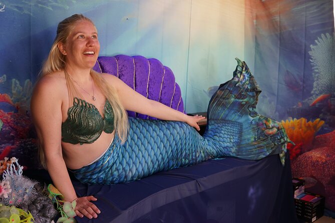 Catalina Island Mermaids Transformation - Choosing your mermaid look: tails, shell bra, and makeup