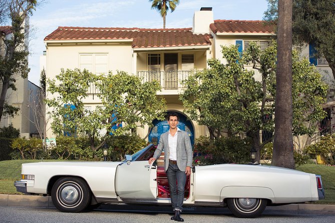 Classic Convertible Car Tour of Los Angeles - Pacific Design Center’s Blue Whale effect and West Hollywood’s scene