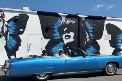 Discover LA in a Classic Cadillac Eldorado - Melrose Avenue: eclectic street art and vintage-boutique energy