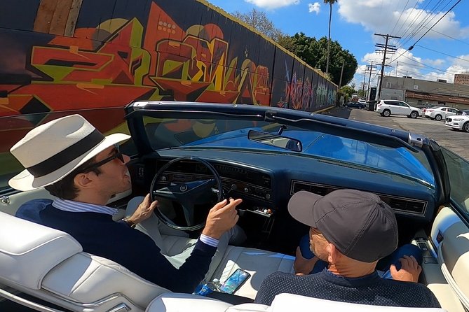 Discover LA in a Classic Cadillac Eldorado - Hollywood Sign hill stop: photo time with the right viewpoint