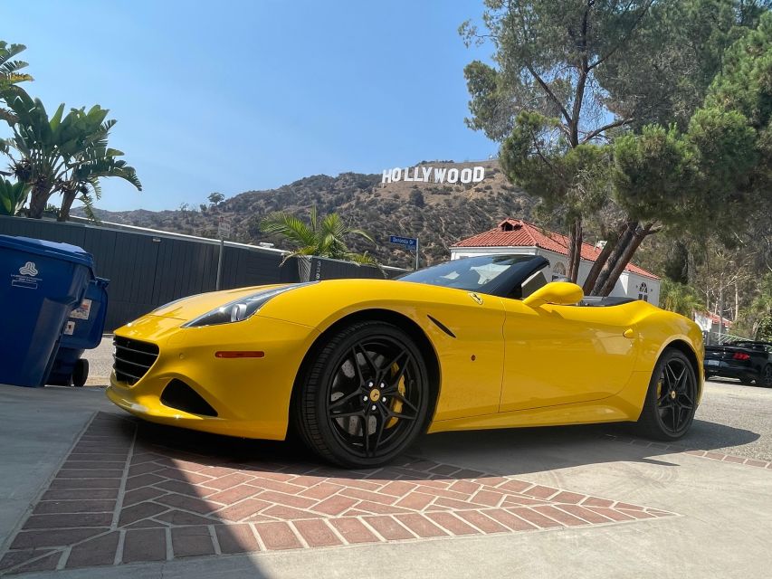 Hollywood: 30 min Hollywood Sign Ferrari Tour - Wildfires and Touring: What It Means When They Say You’re Safe