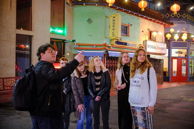 Hollywood Ghost Hunting Experience with Real Paranormal Tools - Chinatown at night: neon streets and interactive ghost hunting energy