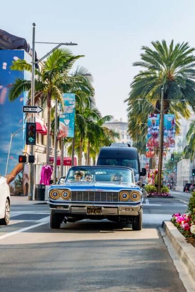 Hollywood: Oscars Tour in a 1964 Impala Lowrider - Meeting at the Beverly Hills Sign: Easy Start, No Guesswork