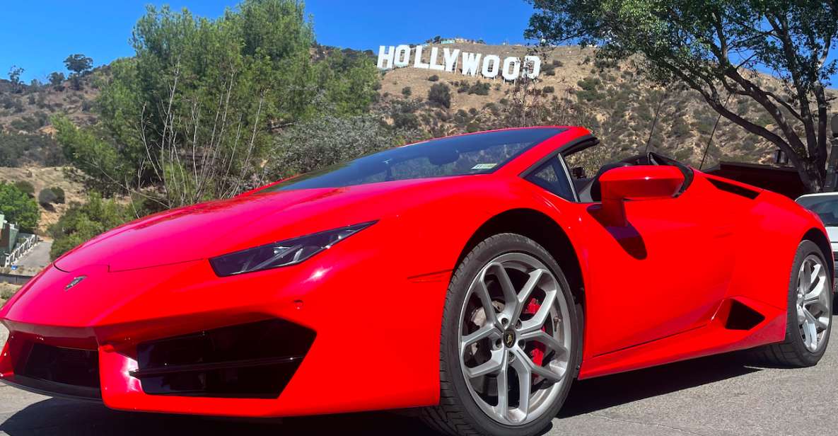 Hollywood Sign 50 Min Lamborghini tour (drive or be driven) - The Hollywood Sign photo stop: the moment that makes the tour worth it