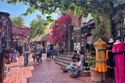 LA Little Tokyo to Olvera St Smartphone (App/GPS) Walking Tour - Getting oriented at the Statue “Chiune Sugihara” on Central Ave