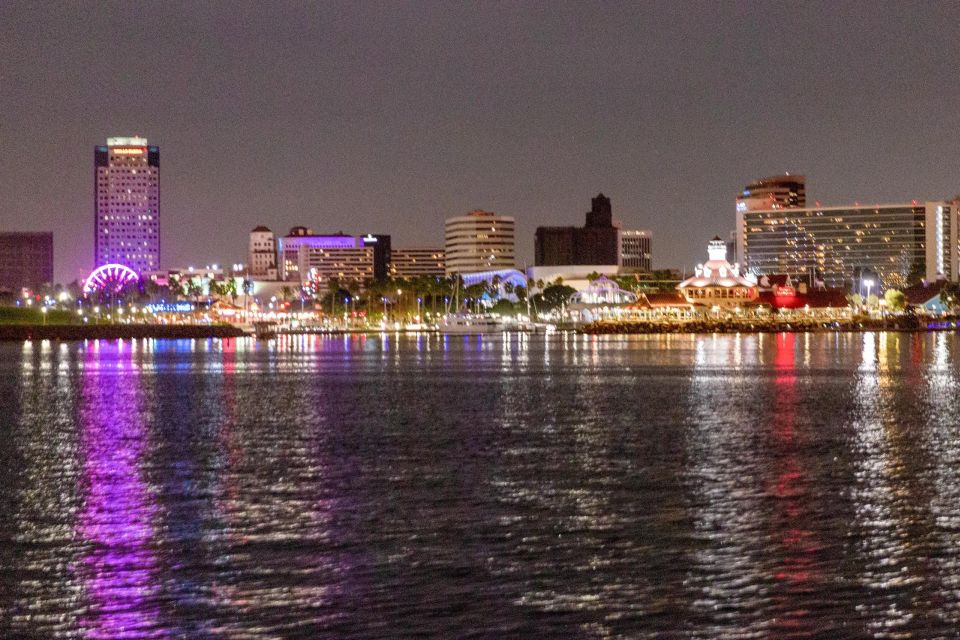 Long Beach: Private Night Yacht Cruise With City Lights - RMS Queen Mary Photo Stop: History with a Harbor-Local Lens