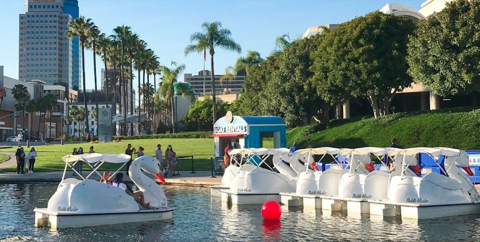 Long Beach: Swan Boat Rental at Rainbow Lagoon - Why the Swan Pedal Boats Work So Well in Rainbow Lagoon