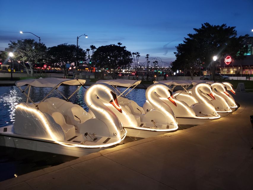 Long Beach: Swan Boat Rental at Rainbow Lagoon - Cruising the Whale Mural and Rainbow Harbor Yachts