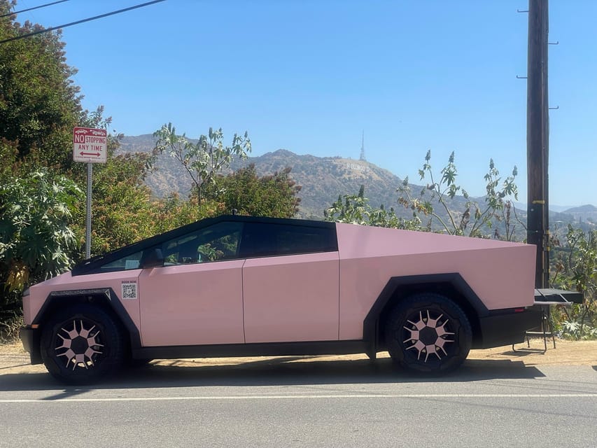 Los Angeles: 30-Minute Hollywood Sign Tesla Cyber Truck Tour - What to bring, what to plan, and what to expect at the car