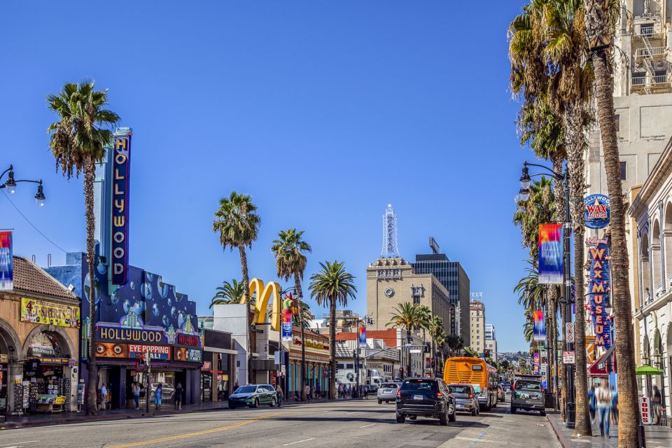 Los Angeles: Hollywood & Celebrity Homes Open-Air Bus Tour - Hollywood and Vine to Sunset Strip: From Landmarks to Nightlife Vibes