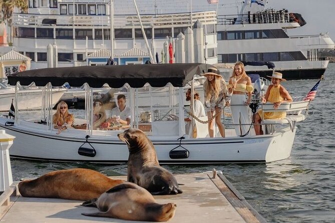 Private E-Boat Cruise: Wine, Charcuterie and Sea Lion Spotting - What’s included: charcuterie board and two glasses of wine