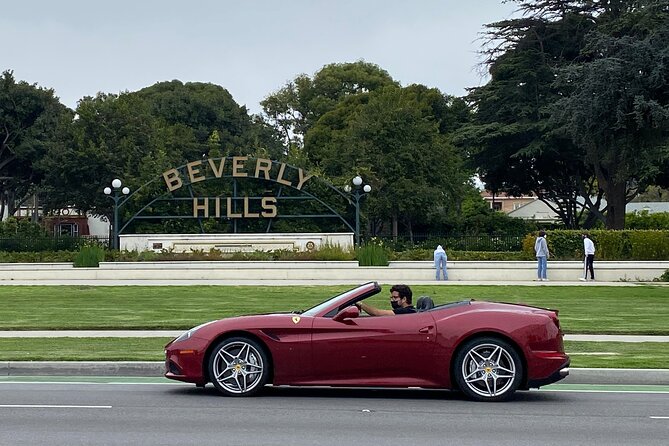 Private Ferrari California T Drive from Hollywood to Sunset Plaza - Video, photos, and the end-of-drive purchase choice