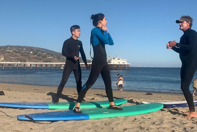 Private Surf Lessons in Malibu - The 90-minute game plan: sand basics, then wave attempts