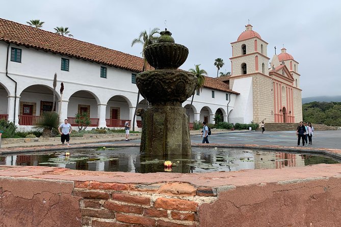 Santa Barbara Private Tour and Wine Tasting Experience from LA - Old Mission Santa Barbara: twin bell towers and garden time
