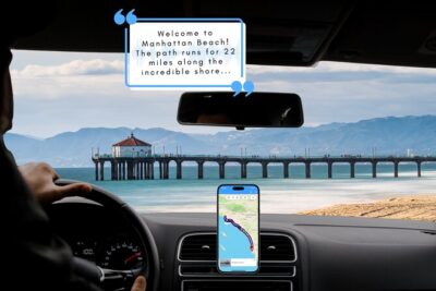 Self guided Driving Tour between LA and San Diego - Phone setup: download first, then trust the in-app map