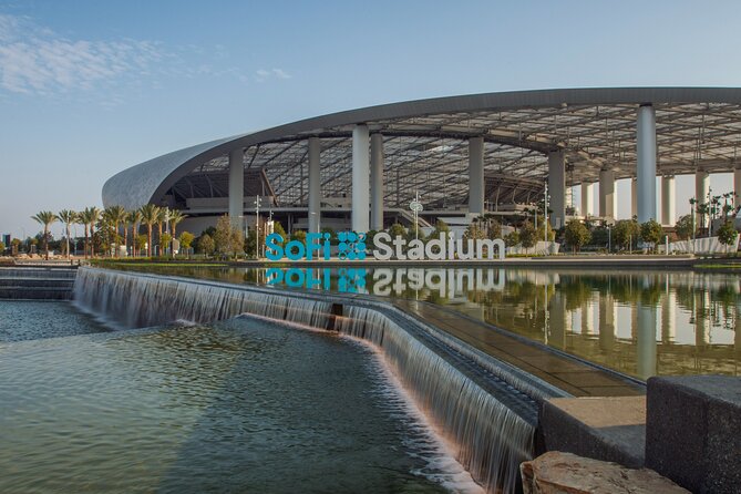 SoFi Stadium Tour in Los Angeles - The tunnel light show and the walk onto the field